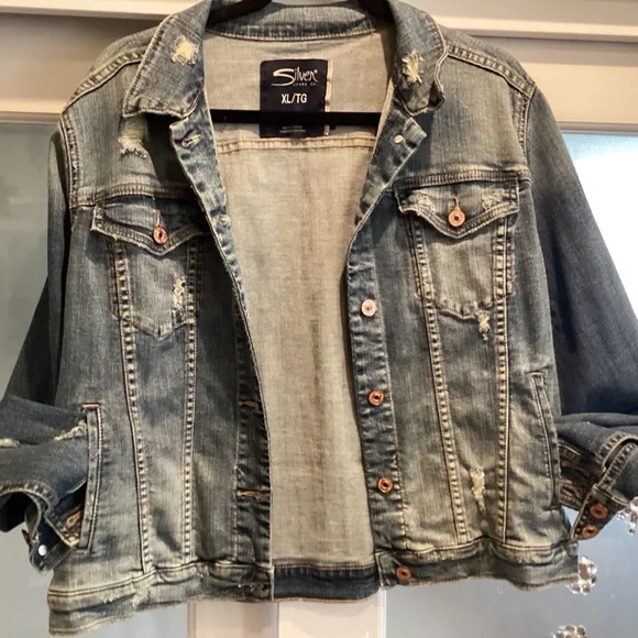 Distressed Denim Jacket - Picture 3 of 3